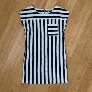 Madewell Zipline Minidress Sidestripe
